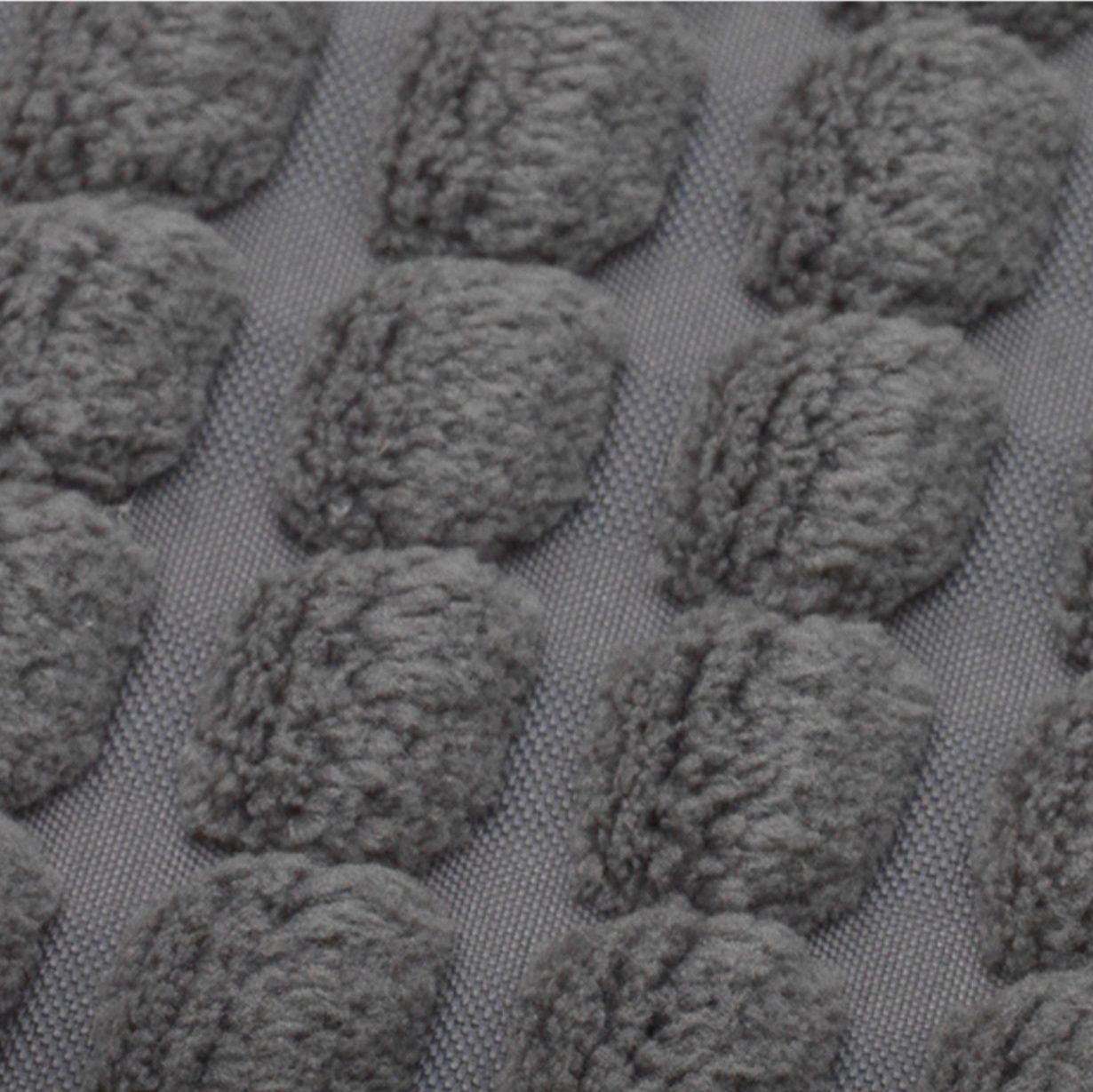 滑り止め付きでずれない！洗える北欧グレーの45×120cmキッチンマット