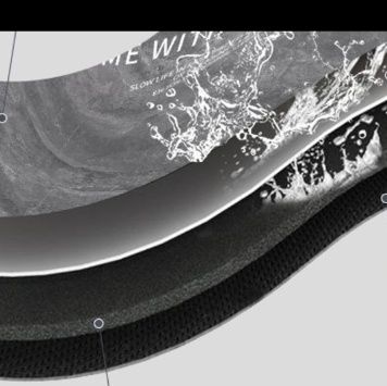 汚れに強く吸水抜群！滑り止め付きおしゃれ大理石柄キッチンマット