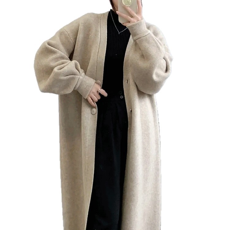 レディース ニット ロングカーディガン 韓国風 5色