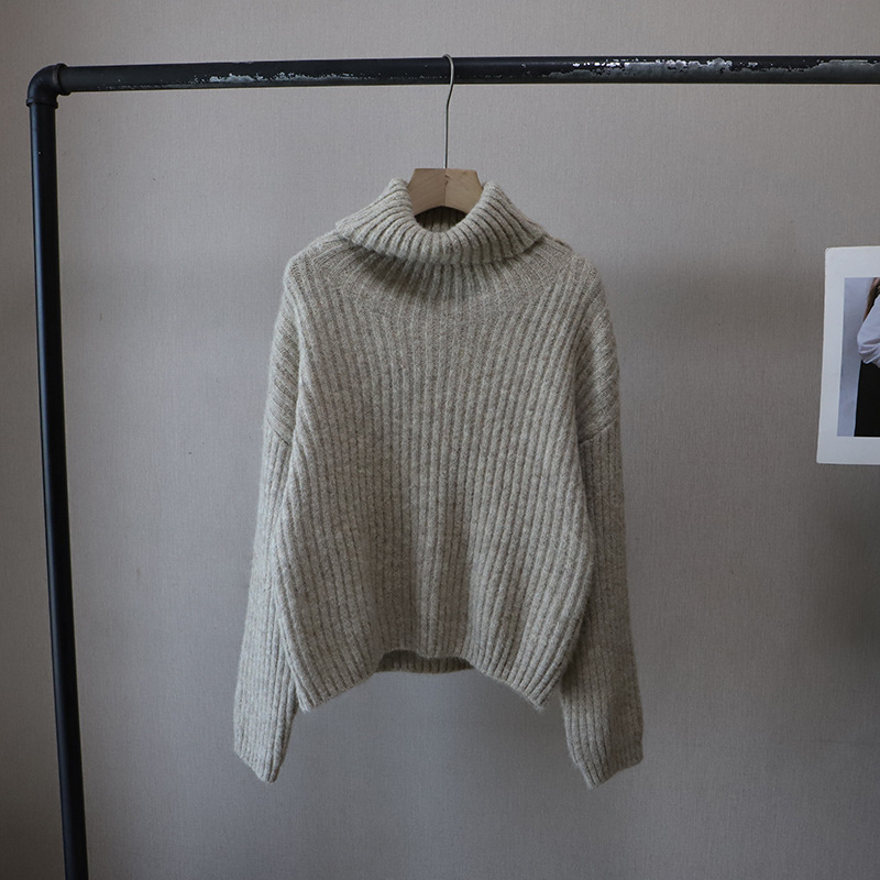 レディース ハイネック ニットセーター 韓国風 9色展開