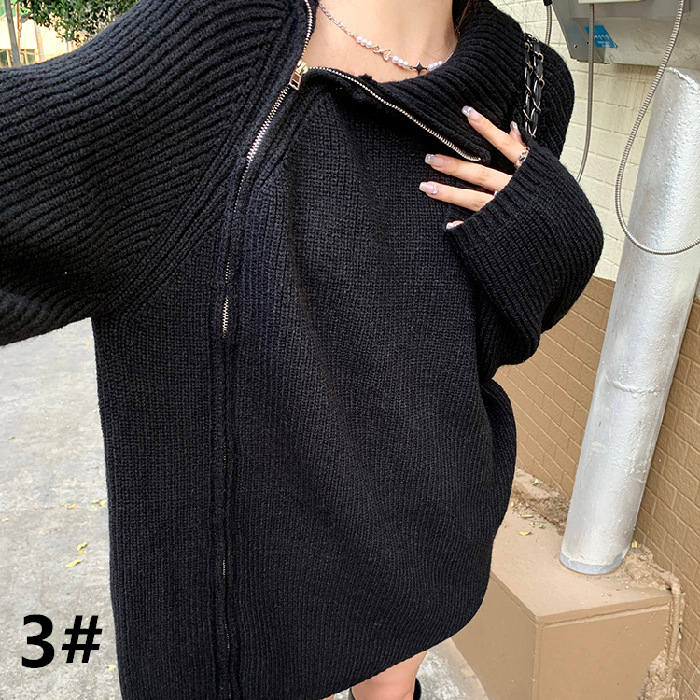 新作ハイネックニットセーター着回し抜群通勤通学対応