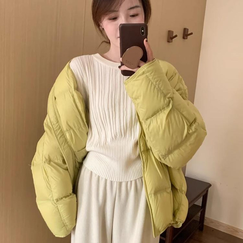 レディース リブニット セットアップ 韓国風 全5色