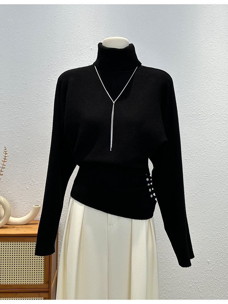 韓国風タートルネックニットセーター7色展開