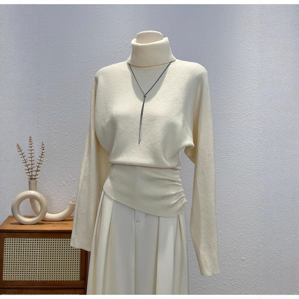 韓国風タートルネックニットセーター7色展開