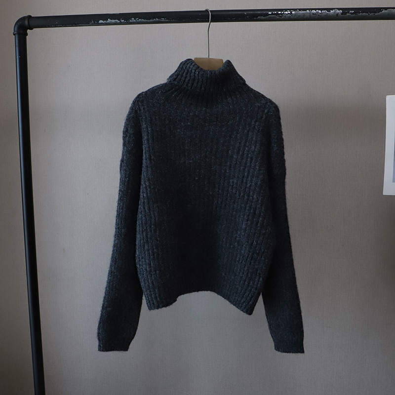 レディース ハイネック ニットセーター 韓国風 9色展開