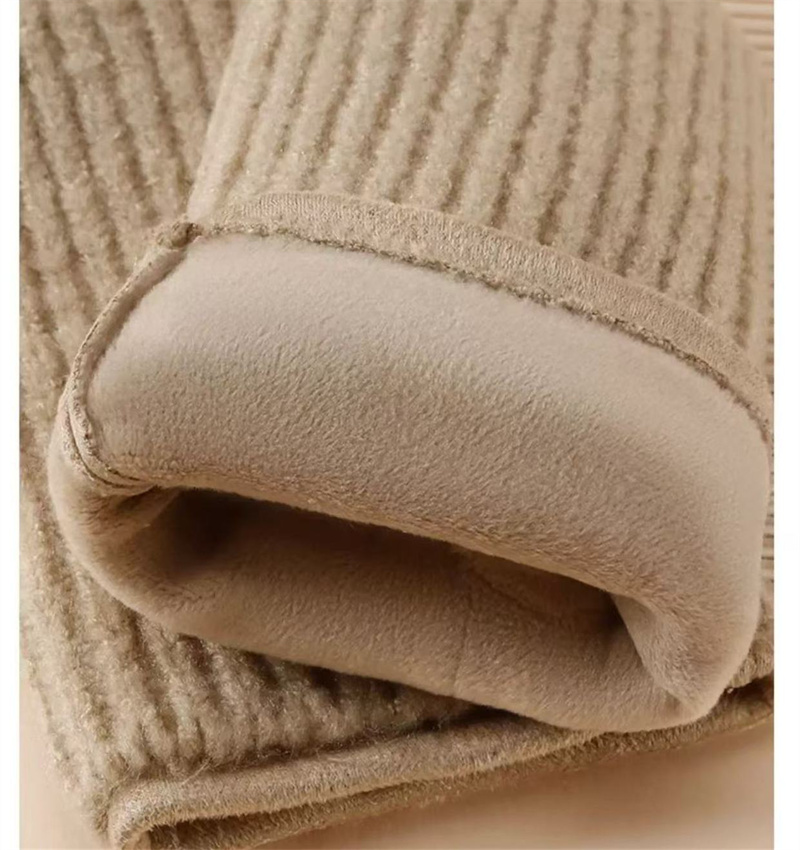 秋冬新作ニット切り替え手袋画面対応暖か女性用