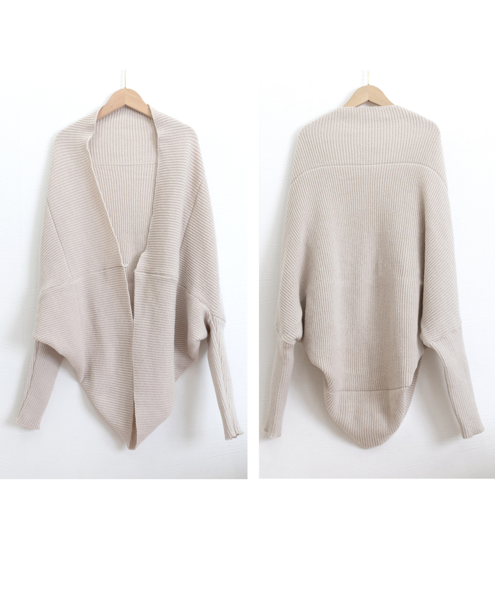 ドルマンニットカーディガン 秋冬羽織り