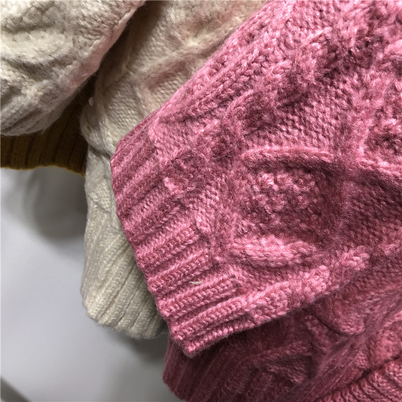 ニット ニット 立体模様のざっくりカーディガン