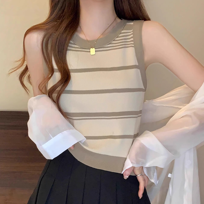 ニット 優美ボーダーニット