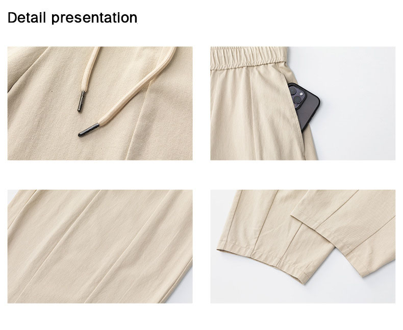 黒パンツ 男性用立体感ワイドジョガーパンツ春夏新作