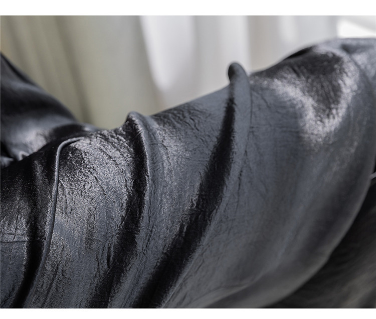 上品な黒パンツ ハイウエストワイドロング