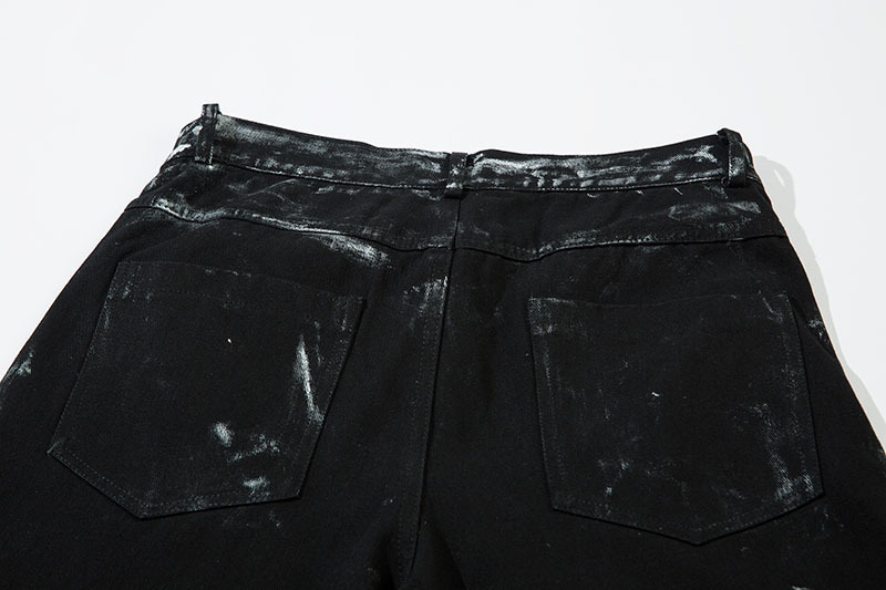 黒パンツ 男女兼用 黒 ワイドカーゴパンツ ヴィンテージ風