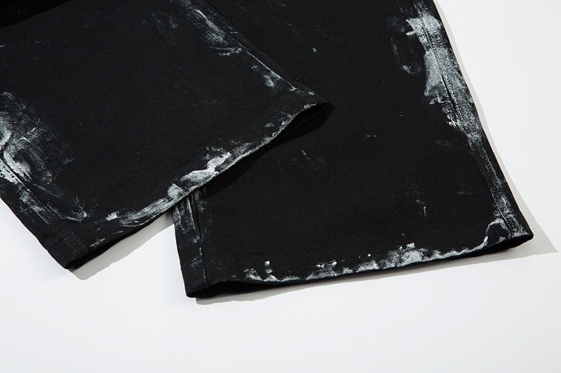 黒パンツ 男女兼用 黒 ワイドカーゴパンツ ヴィンテージ風