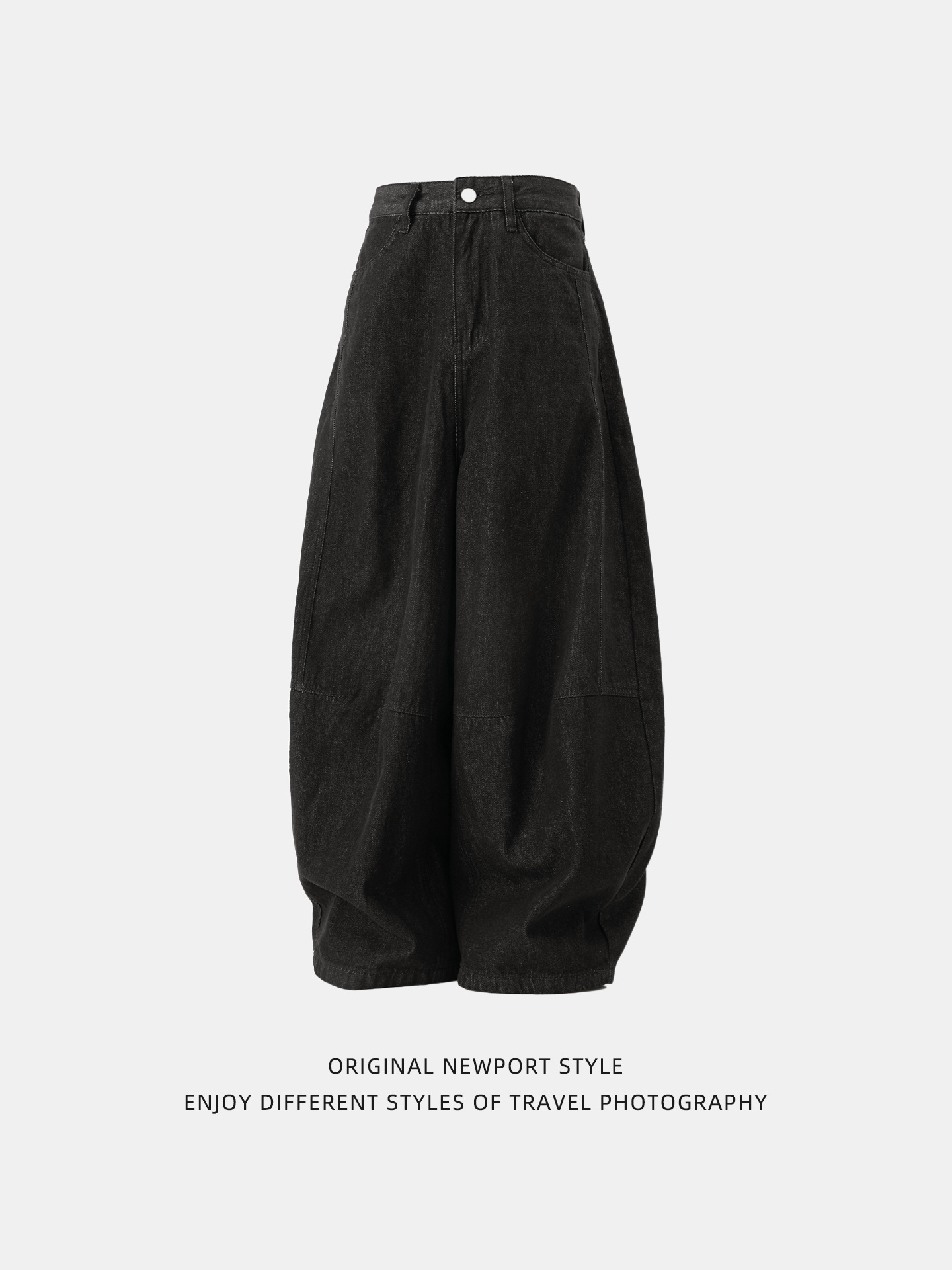 黒パンツ メンズ 秋新作 黒デニム ワイドストレート ヴィンテージ風パンツ