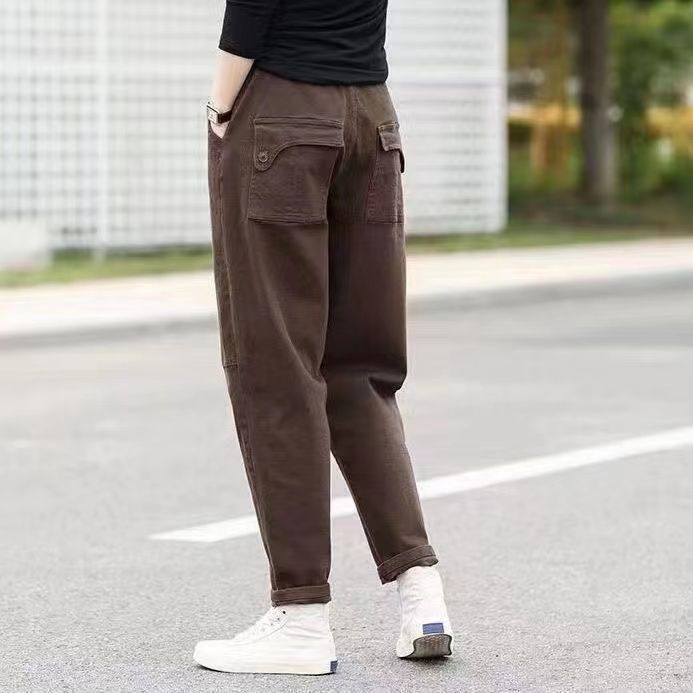黒パンツ テーパードシルエット美脚チノパン