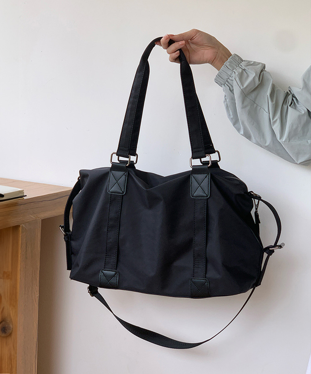 黒 バッグ 大容量黒トートバッグ通勤通学二通り鞄