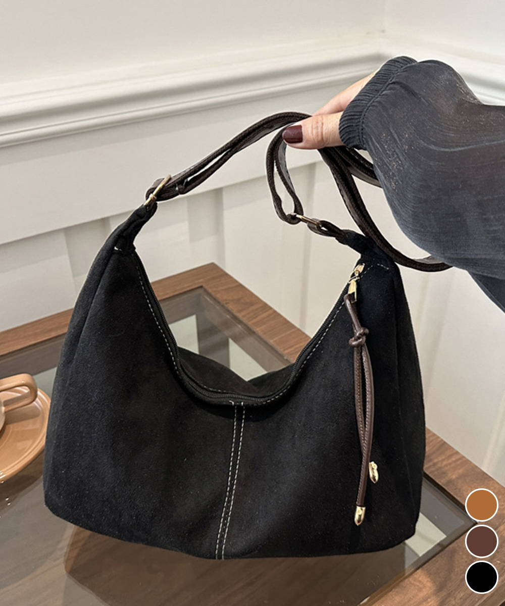 黒 バッグ 女性用斜めがけショルダーバッグ上品軽量