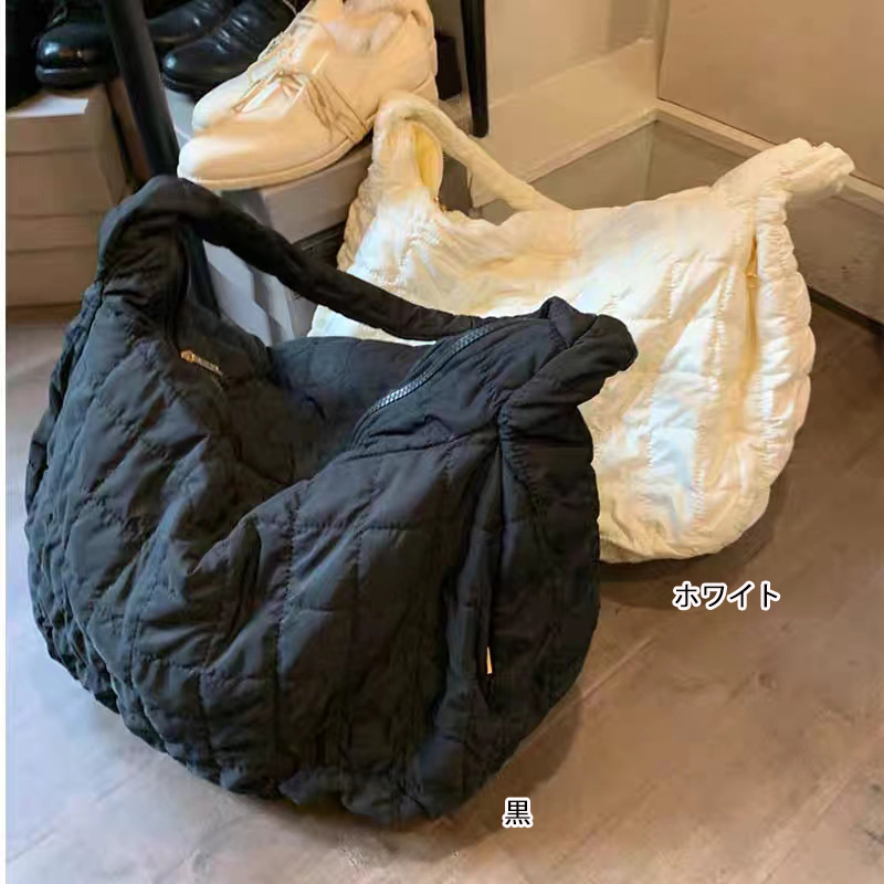 黒 バッグ キルティング黒ショルダーバッグ斜め掛け軽量大容量