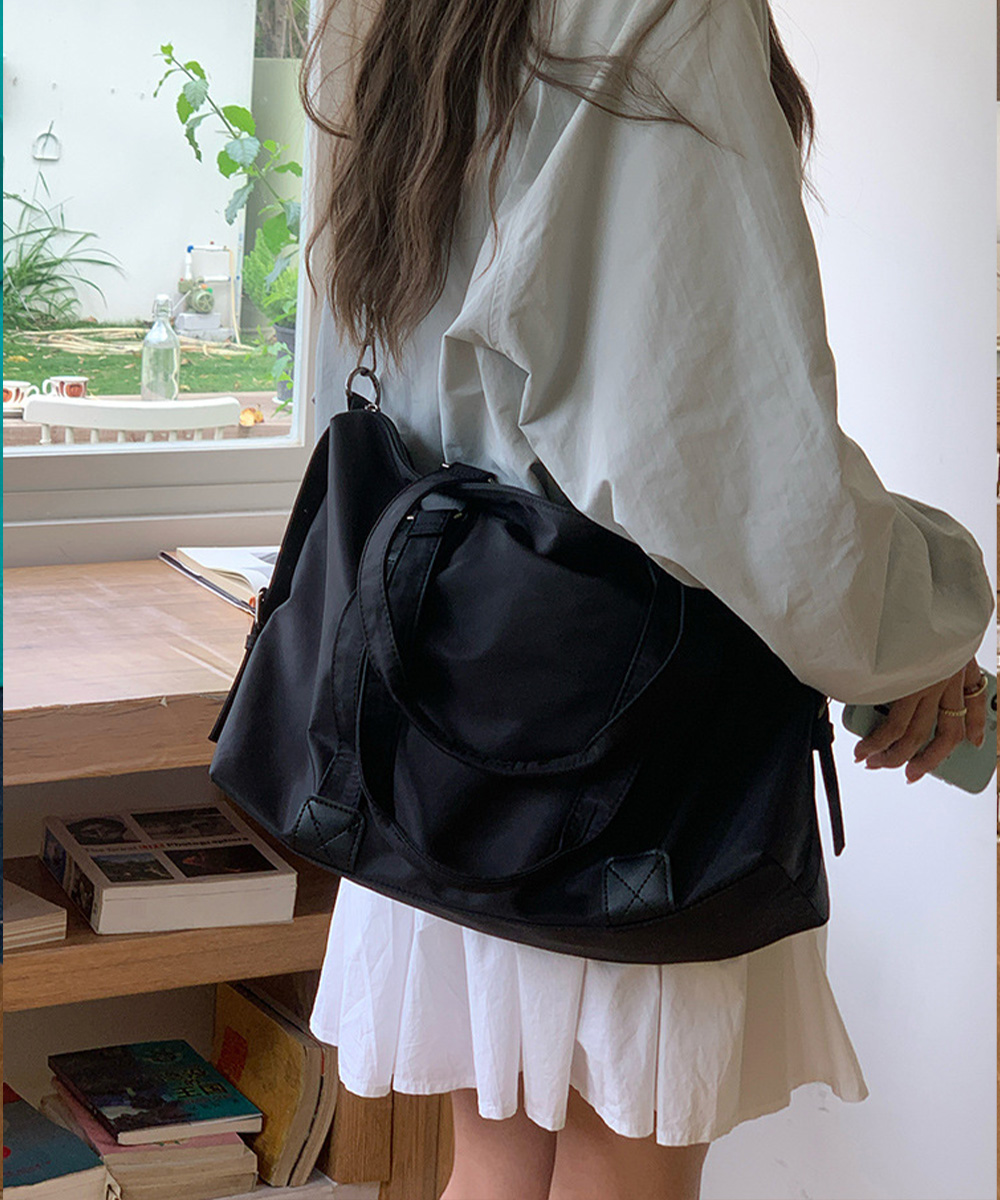 黒 バッグ 大容量黒トートバッグ通勤通学二通り鞄