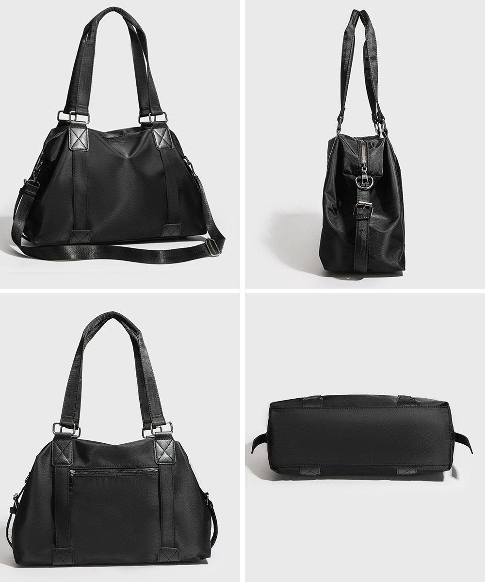 黒 バッグ 大容量黒トートバッグ通勤通学二通り鞄