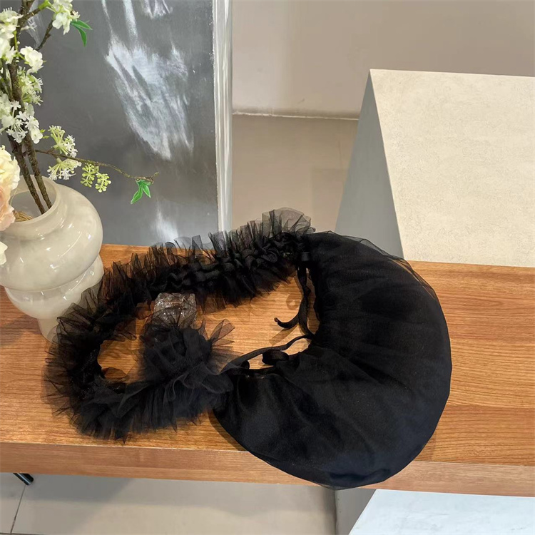 黒 バッグ ファー付きショルダーバッグ 巾着型 軽量 斜めがけ対応