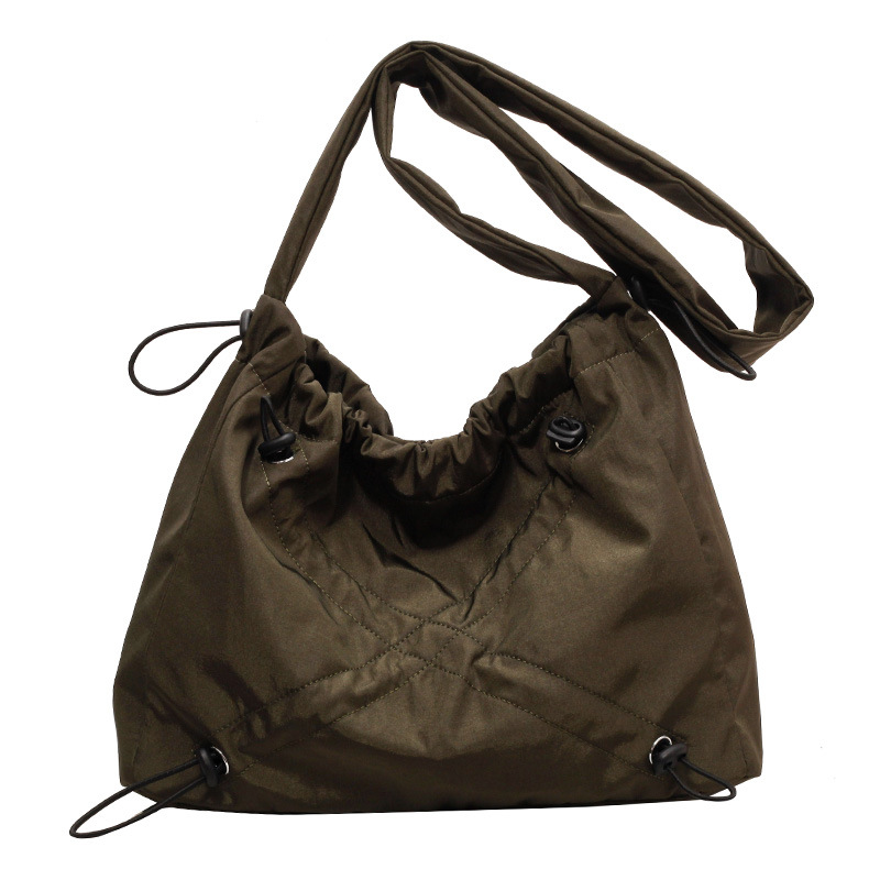 黒 バッグ 女性用ナイロン製黒ショルダーバッグ