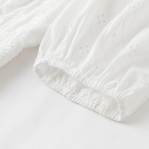 レース 服 リゾート風刺繍レースワンピース