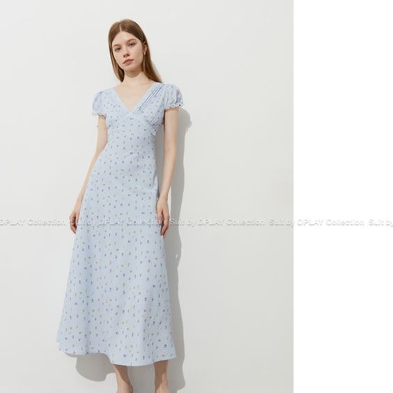 レース 服 小花柄ガーリーレースワンピース