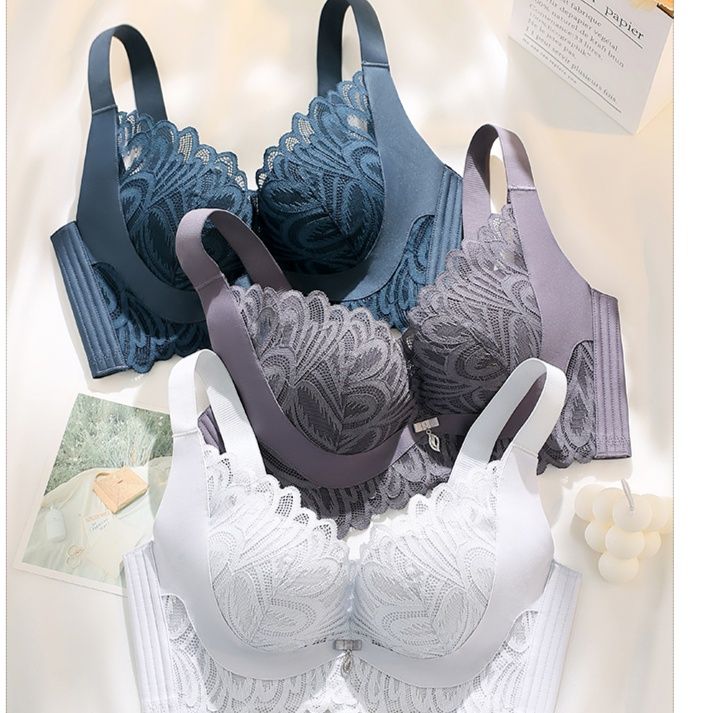 レース 服 花模様レース調整型美胸ブラジャー
