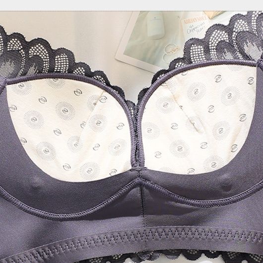 レース 服 花模様レース調整型美胸ブラジャー