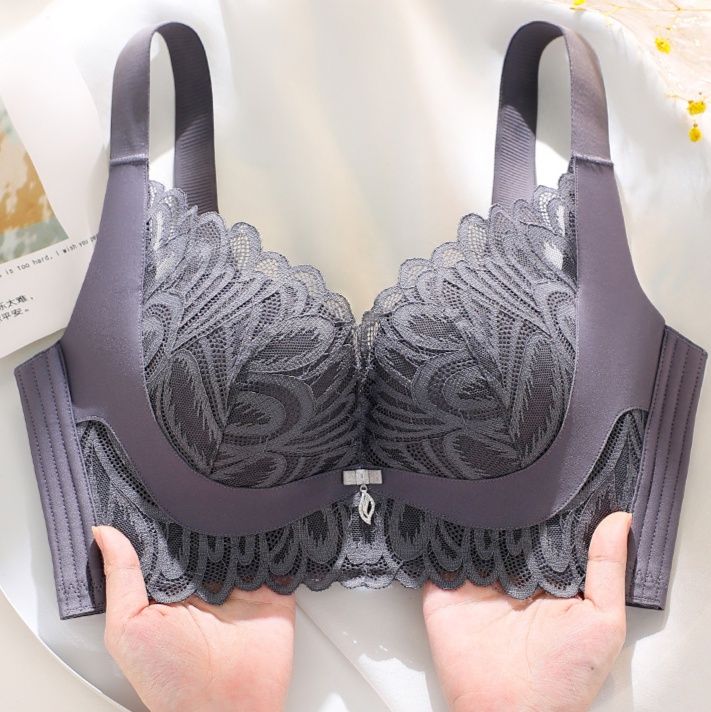 レース 服 花模様レース調整型美胸ブラジャー