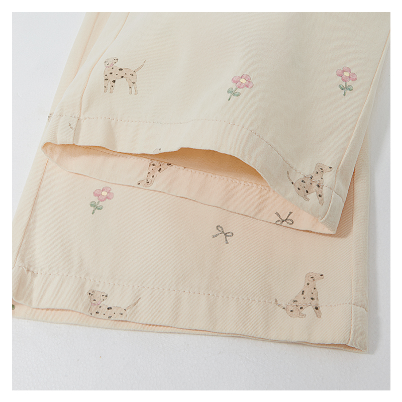レース 服 花模様レースワイドパンツ