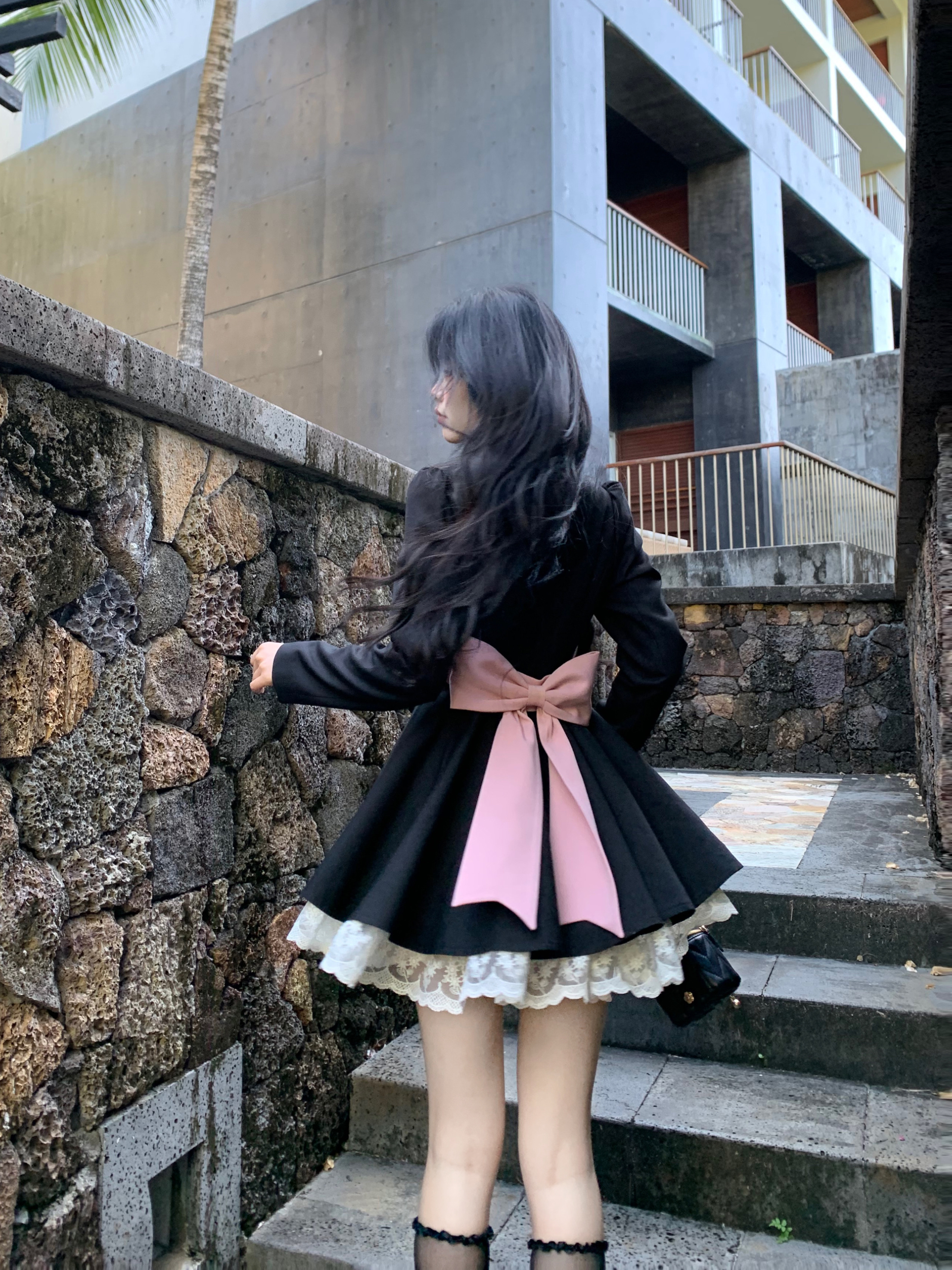 レースファッション 姫様風レースワンピース二種セット