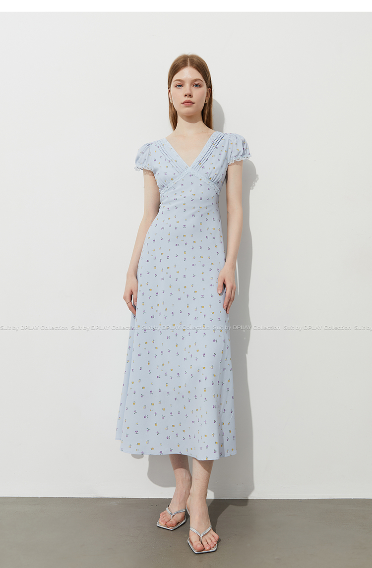 レース 服 小花柄ガーリーレースワンピース