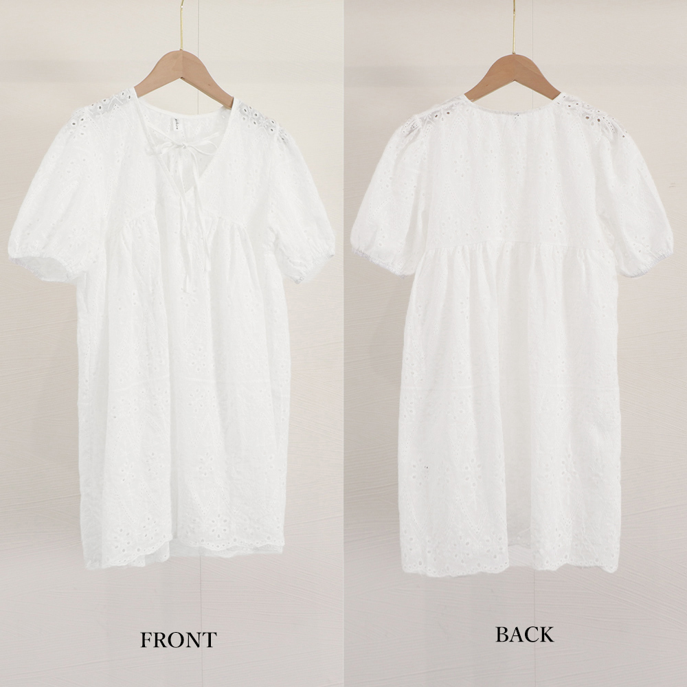 レース 服 カットワークレース刺繍ブラウス五分袖