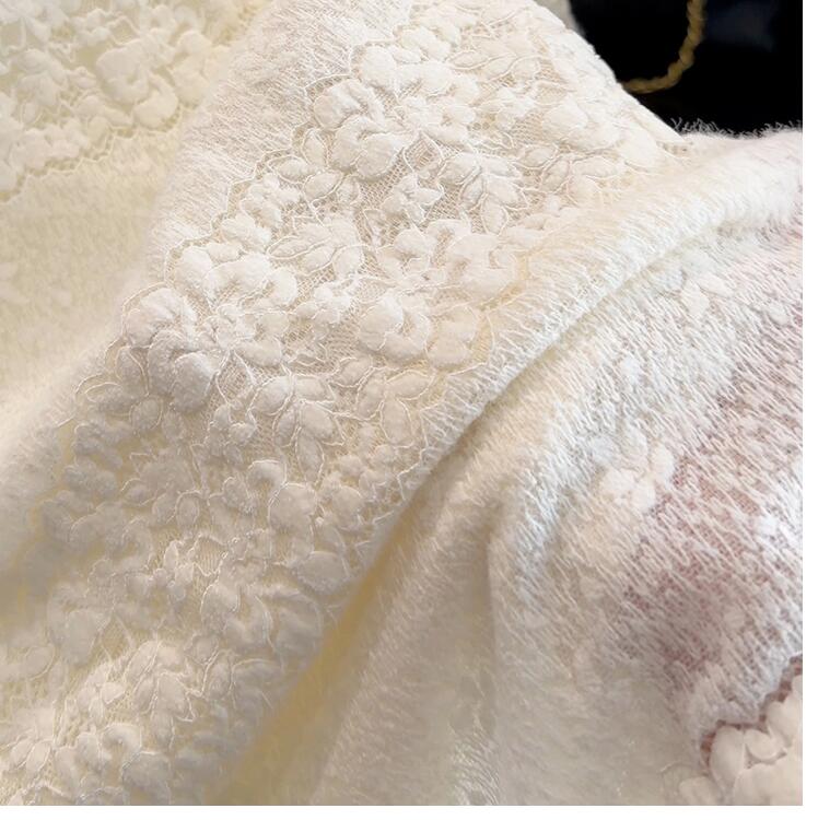 レース 服 新入荷レース打底衫長袖トップス裏起毛韓国風インナー二色