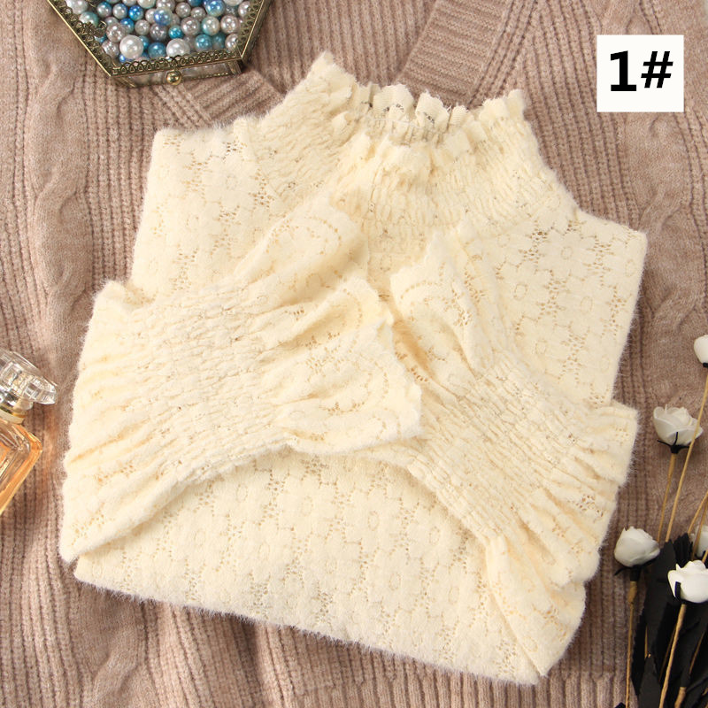 レース 服 レディース長袖レース編みプルオーバー秋冬トップス