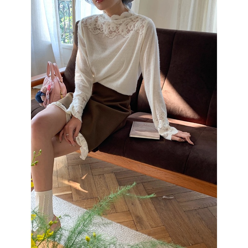 上品なシルエットが魅力！レースニットトップスで作る春の大人コーデ5選