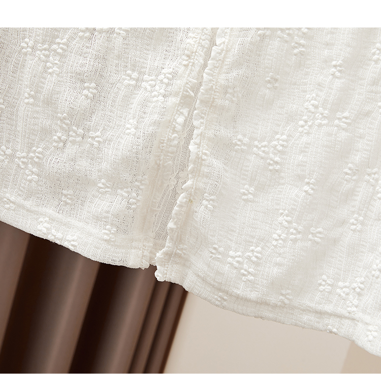 レース 服 花刺繍ショート丈レーストップス