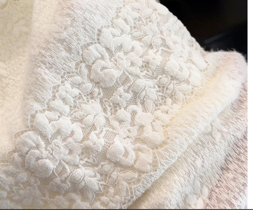 レース 服 新入荷レース打底衫長袖トップス裏起毛韓国風インナー二色