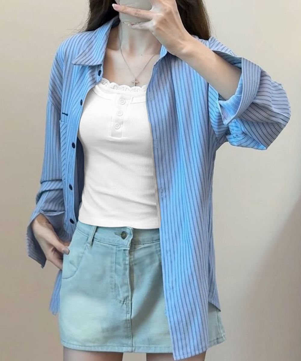 レース 服 レース付きリブタンクトップ 重ね着インナー