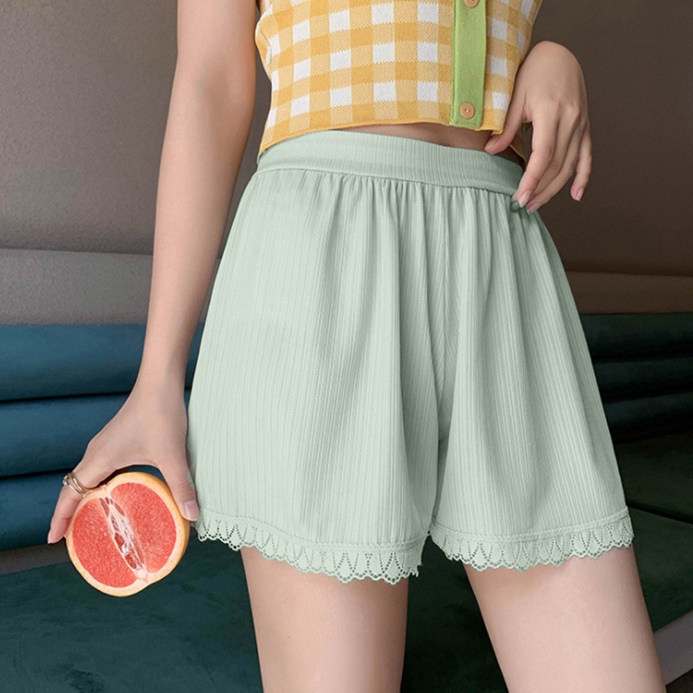 レース 服 裾レース付きペチパンツ インナーショートパンツ