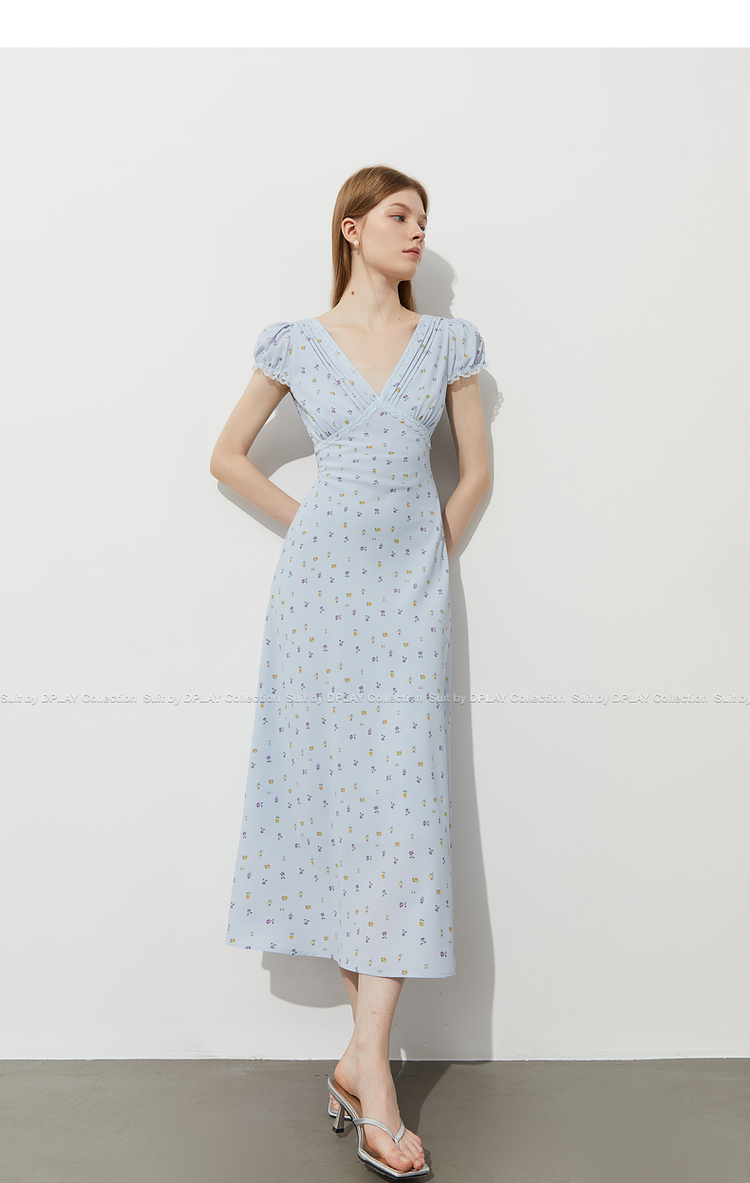レース 服 小花柄ガーリーレースワンピース