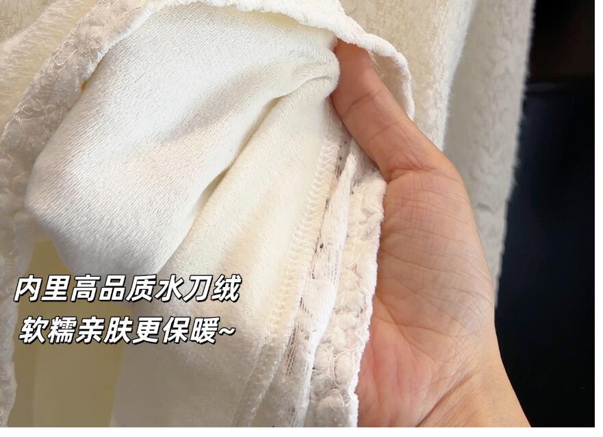 レース 服 新入荷レース打底衫長袖トップス裏起毛韓国風インナー二色