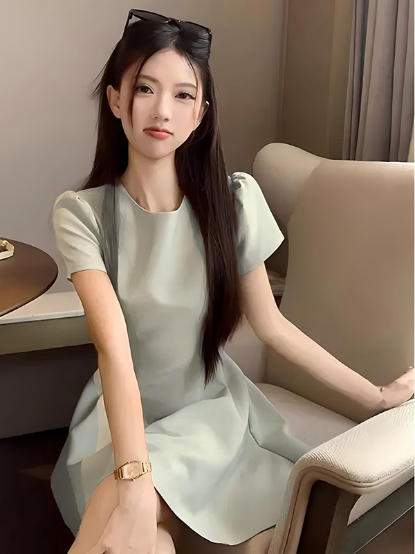 レース ワンピース 優美フレアシルエット レース ワンピース