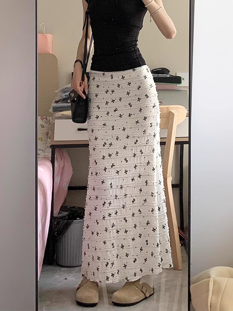 レース ワンピース 小花刺繍レースロングワンピース