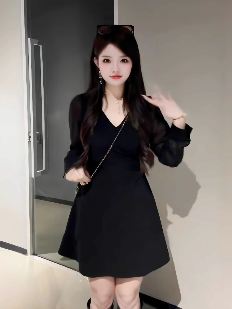 レース ワンピース 優美シルエット カシュクール風ワンピース