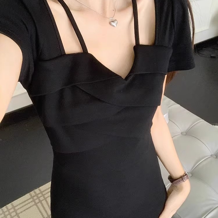 レース ワンピース 優美な肩見せデザイン ロングワンピース