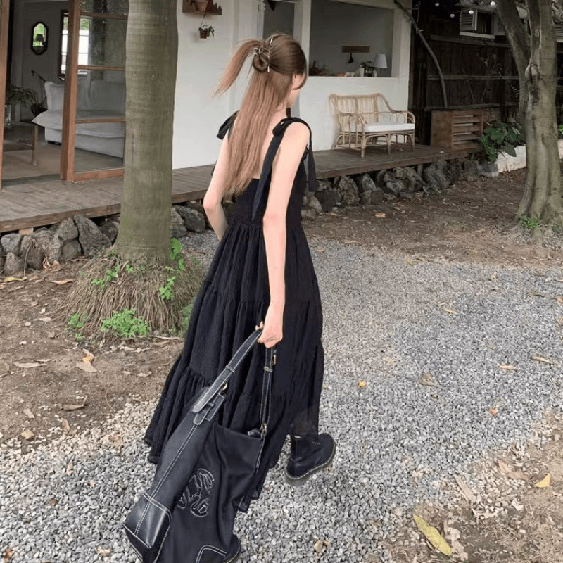 レース ワンピース ティアードフリル レース ロングワンピース