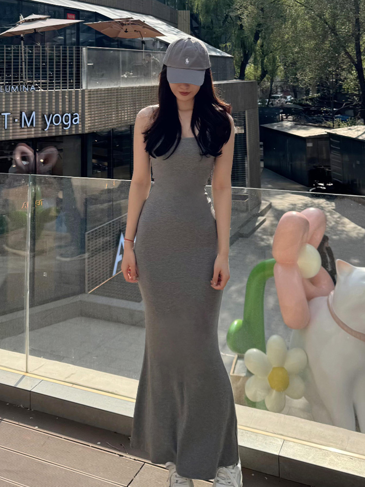 レース ワンピース 優美なシルエット マーメイドワンピース